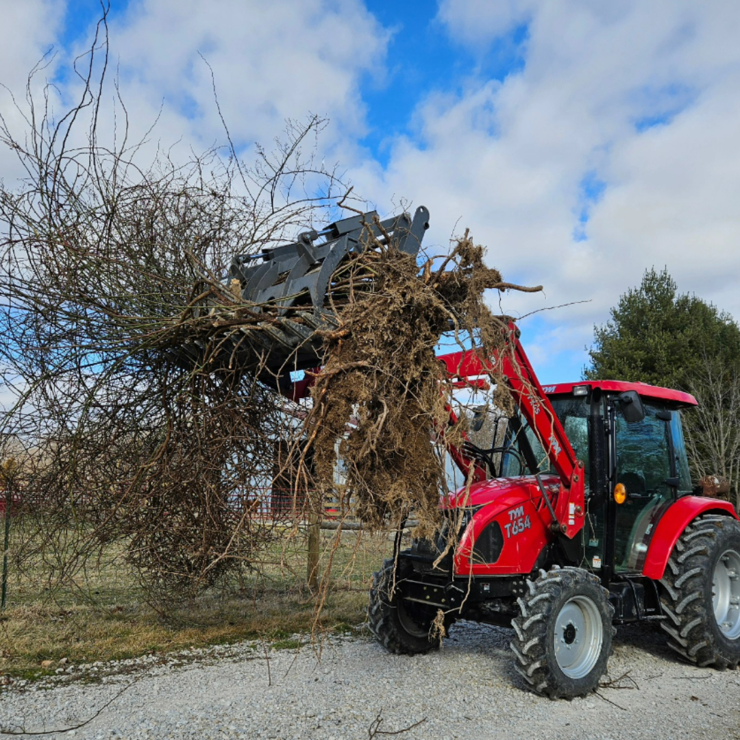 The  T194 sub-compact tractor delivers superior performance.  